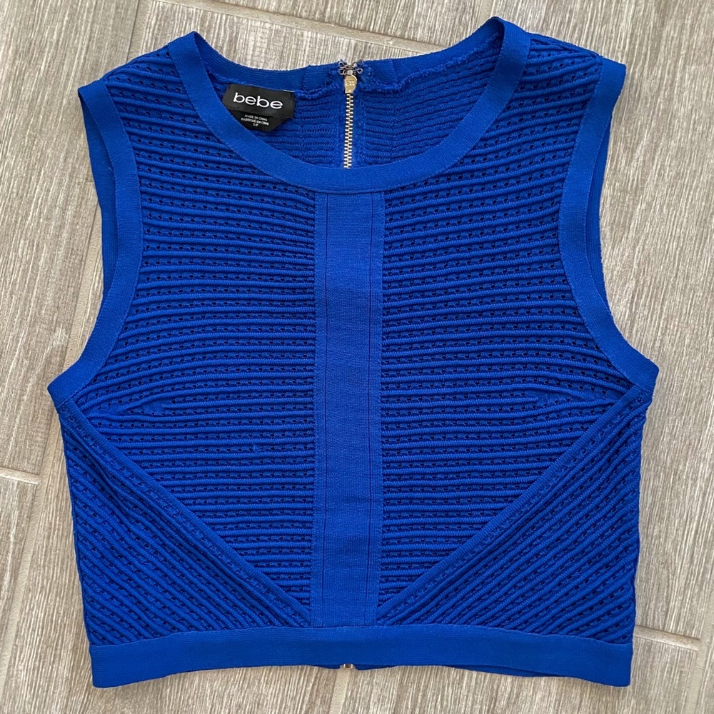 NWOT Bebe Bandage Cropped Top